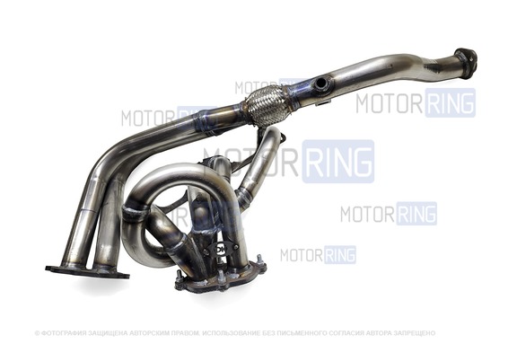 Выпускной коллектор (паук) DK Pro Subaru Sound с гофрой для 8 кл ВАЗ 2101-2107