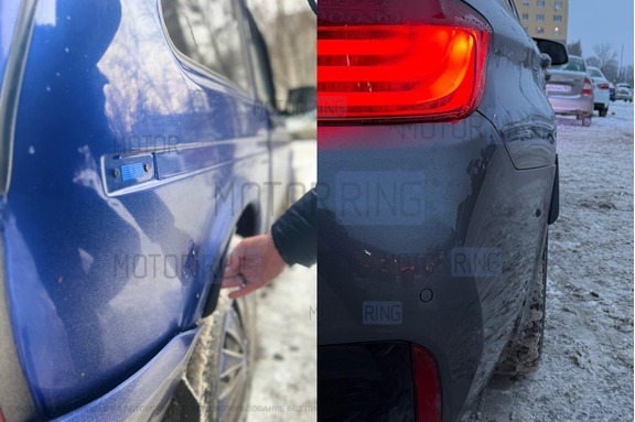 Защитные накладки (брызговики) на арки колес в стиле BMW