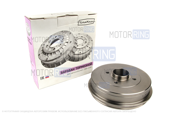 Тормозной барабан ПТИМАШ без подшипника и кольца АБС для Лада Веста, Икс Рей, Renault Logan 2