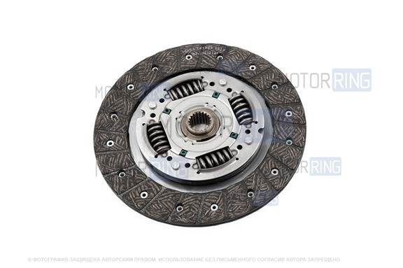 Ведомый диск сцепления ПТИМАШ 2121 с асбестовой накладкой для Лада 4х4 (Нива)