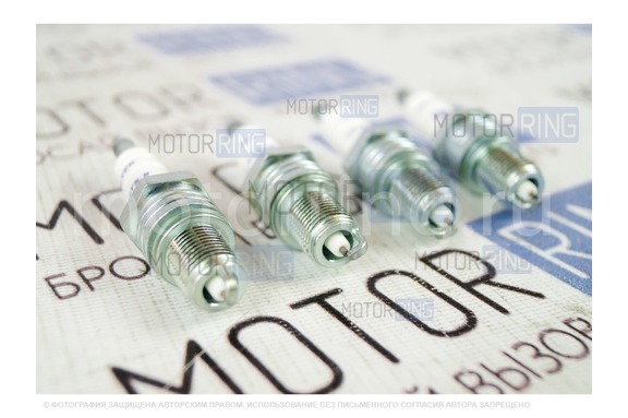 Комплект свечей зажигания ДВРМ YTTRIUM для 8 кл ВАЗ 2108-21099, 2110-2112, 2113-2115, Лада Гранта, Калина, Приора, Датсун