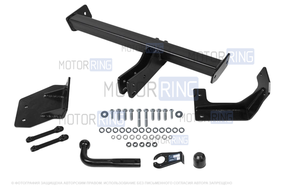 Фаркоп Berg F.1411.001 с шаром типа A (1500кг) для Jac JS4 с 2022 г.в., Москвич 3 с 2023 г.в.
