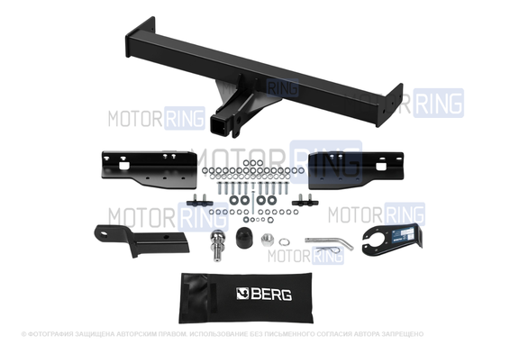 Фаркоп Berg F.1415.002 с шаром типа E (3500кг) для Jac T9 с 2024 г.в.