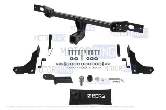 Фаркоп Berg F.1911.002 с шаром типа E (1500кг) для Geely Atlas Pro 2021-2024 г.в.