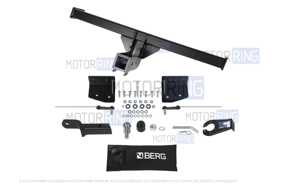Фаркоп Berg F.1912.002 с шаром типа E (1500кг) для Geely Coolray 2020-2024 г.в., Belgee X50 с 2023 г.в.