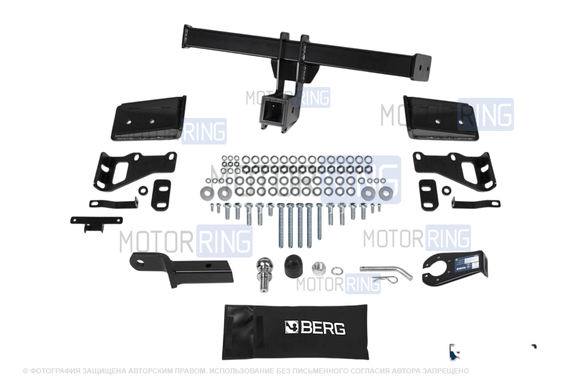 Фаркоп Berg F.2316.001 с шаром типа E (2500кг) для Hyundai Santa Fe 2012-2020 г.в.