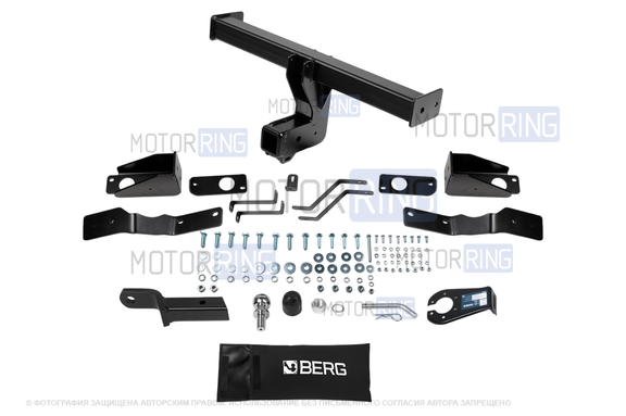 Фаркоп Berg F.2318.002 с шаром типа E (2000кг) для Hyundai Santa Fe с 2024 г.в.