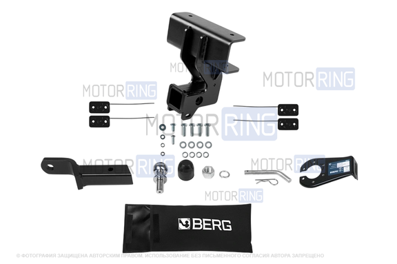Фаркоп Berg F.3411.002 с шаром типа E (1500кг) для Baic BJ40 с 2023 г.в.