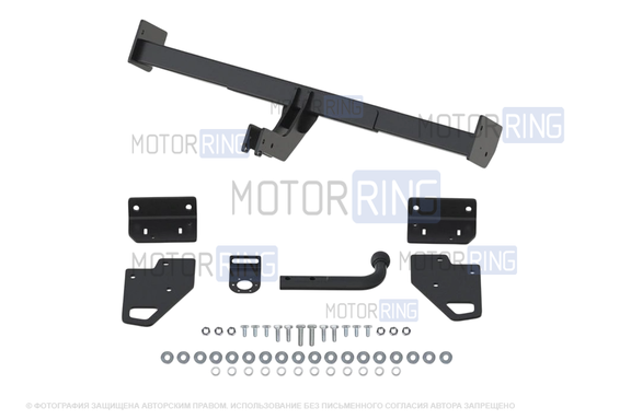 Фаркоп Berg F.4011.001 с шаром типа A (2000кг) для Mitsubishi Pajero III 1999-2006 г.в., Pajero IV 2007-2020 г.в.