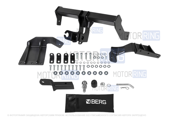 Фаркоп Berg F.4012.001 с шаром типа E (1500кг) для Mitsubishi Outlander 2007-2012 г.в., Peugeot 4007 2008-2014 г.в.