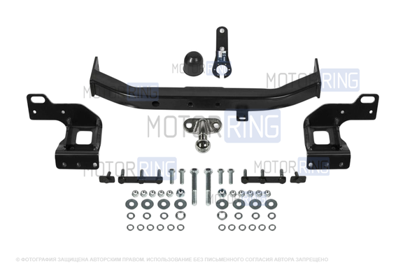 Фаркоп Berg F.4016.002 с шаром типа F (2000кг) для Mitsubishi Pajero Sport с 2021 г.в., Montero Sport с 2019 г.в.