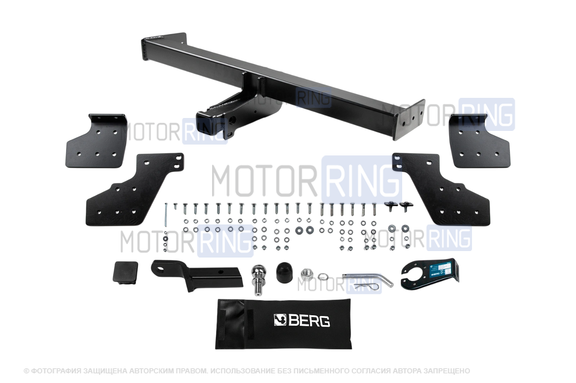 Фаркоп Berg F.4017.002 с шаром типа E (3500кг) для Mitsubishi L200 с 2024 г.в.