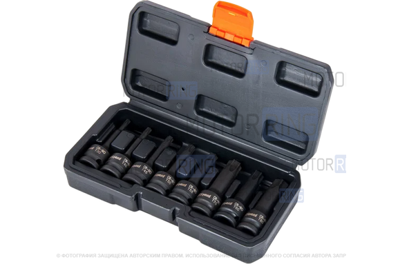 Набор ударных головок AV Steel TORX 30-80мм (8шт)
