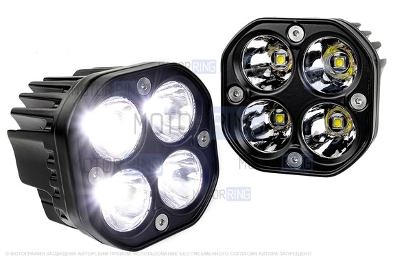 Универсальные светодиодные ПТФ Sal-Man 60W 18000lux дальний свет