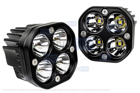 Универсальные светодиодные ПТФ Sal-Man 60W 18000lux дальний свет