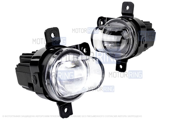 Диодные ПТФ Sal-Man 60W 13000lux (ближний, дальний) для Haval H5 с 2023 г.в.