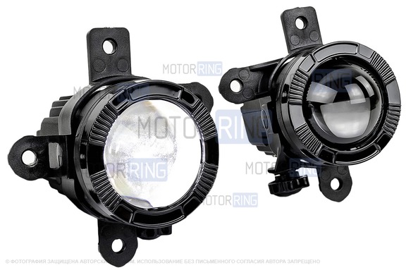 Диодные ПТФ Sal-Man 60W 13000lux (ближний, дальний) для Haval F7, F7x 2018-2024 г.в., Dargo 2022-2025 г.в.