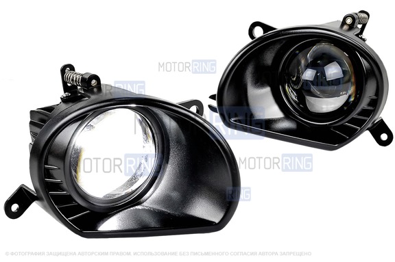 Диодные ПТФ Sal-Man 60W 13000lux (ближний, дальний) для Audi Q7 2005-2015 г.в., A8 2003-2010 г.в., A6 2003-2008 г.в.