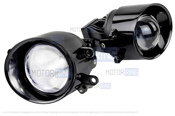 Диодные ПТФ Sal-Man 70W 16000lux (ближний, дальний) для Lexus, Toyota