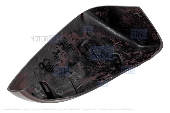 Накладка левого зеркала образца от 2014 года в цвете Портвейн (192) под повторитель поворотника для Лада Гранта, Гранта FL
