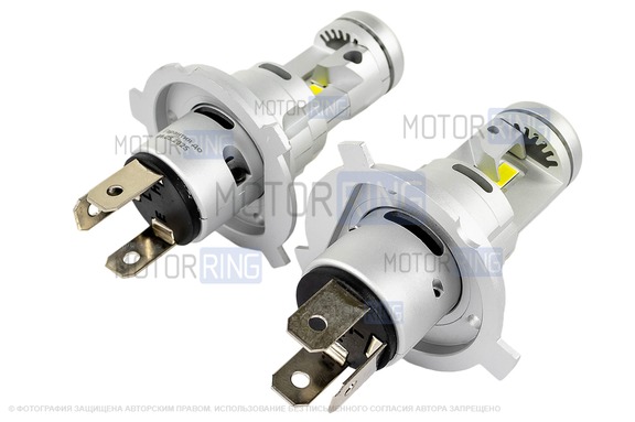 Светодиодные лампы GMX 41W 8400lux с цоколем H4 для ВАЗ 2101-2107, 2108-21099, 2113-2115, Нива Легенд, Гранта, Ларгус