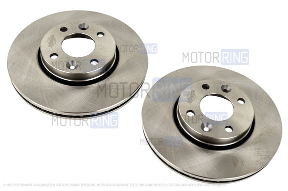 Вентилируемые передние тормозные диски BYSUN PARTS R15 без насечек и перфорации для Лада Веста, Веста NG, Икс Рей, Искра, Ларгус, Ларгус FL, Нива Тревел с 2026 г.в., Renault Logan, Sandero, Megane, Clio, Nissan Micra, Note, Tiida