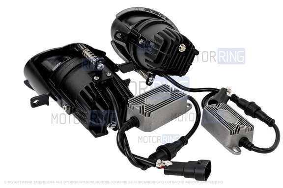 Диодные ПТФ Sal-Man 60W 12000lux (ближний, дальний) для БМВ 3, 5