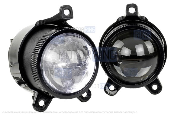 Диодные ПТФ Sal-Man 16000lux (ближний свет 70W и дальний 60W) для Лада Приора, Шевроле Нива с 2009 г.в., Лада Нива 2123, ГАЗ Газель