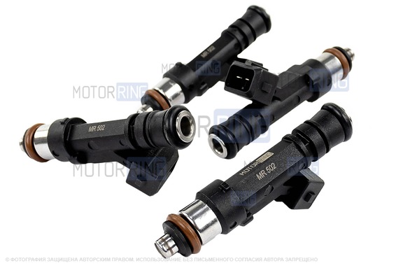 Топливные форсунки MR 502 (аналог 0 280 158 502) 4шт для 8 кл ВАЗ 2104-2107, 2108-21099, 2110-2112, 2113-2115, Лада 4х4, Нива Легенд, Нива Тревел, Шевроле Нива