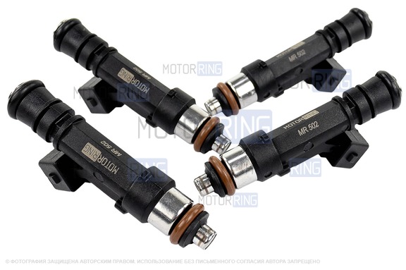 Топливные форсунки MR 502 (аналог 0 280 158 502) 4шт для 8 кл ВАЗ 2104-2107, 2108-21099, 2110-2112, 2113-2115, Лада 4х4, Нива Легенд, Нива Тревел, Шевроле Нива