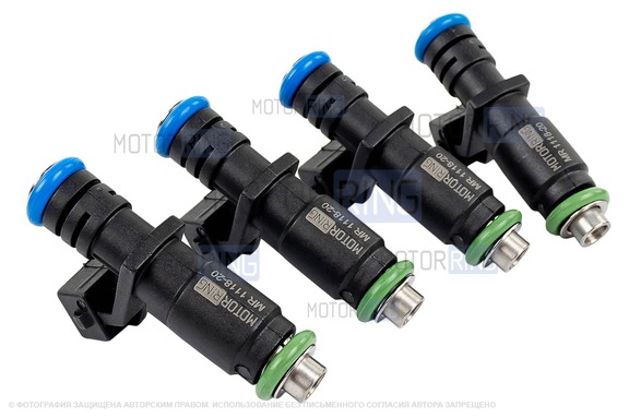 Топливные форсунки MR 1118-20 (аналог 72370) 4шт под двигатель 11182, 11183, 11186, 21114, 21116 для 8 кл Лада Калина, Калина 2, Приора, Гранта, Гранта FL, Веста, Веста NG, Ларгус, Ларгус FL, Нива Легенд, Нива Тревел, Датсун