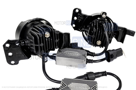 Диодные ПТФ Sal-Man 60W 13000lux (ближний, дальний) для БМВ 3, 5, 6, X3