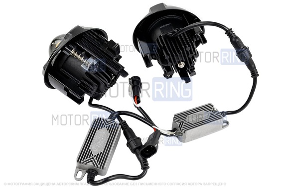Диодные ПТФ Sal-Man 60W 13000lux (ближний, дальний) для БМВ X1, X2, X3, X4, X5