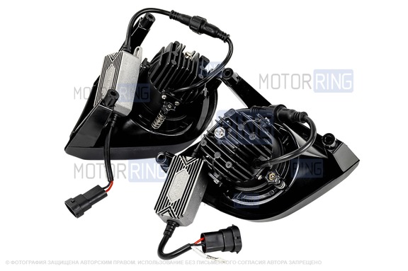 Диодные ПТФ Sal-Man 60W 13000lux (ближний, дальний) для Chery Tiggo T11 2005-2016 г.в.