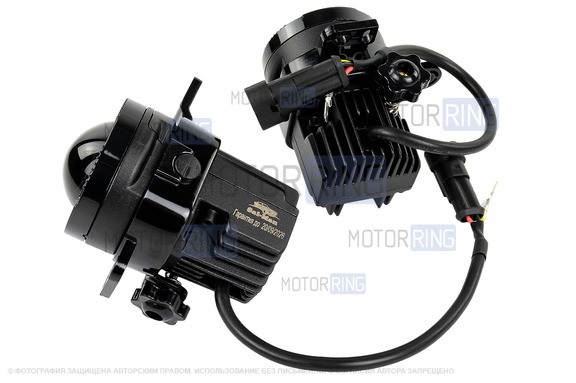 Диодные ПТФ Sal-Man 60W 13000lux (ближний, дальний) для GEELY Tugella 2019-2023 г.в.