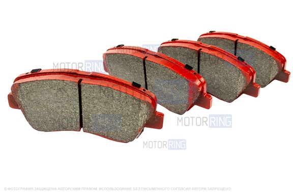 Колодки передние МАВИКО красные для Hyundai Solaris, Elantra, i30, KIA Rio 3, Ceed