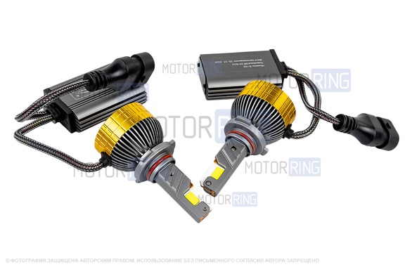 Светодиодные лампы SEM-ALI S-185 180W с цоколем HB4 (9006) 50000lux, 6000K