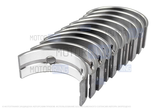 Комплект коренных вкладышей BYSUN PARTS Стандарт под двигатель K4M, K7M для Лада Ларгус, Renault Logan, Duster, Sandero, Laguna, Kangoo, Scenic, Megane
