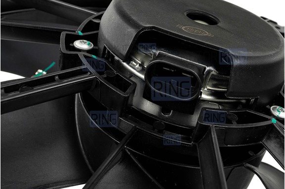 Вентилятор охлаждения BYSUN PARTS с кожухом под кондиционер для 16 кл Лада Ларгус