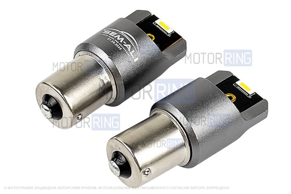 Светодиодные лампы габаритов SEM-ALI 1156 (10w) с обманкой