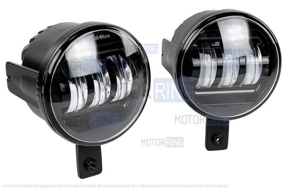 Диодные ПТФ Sal-Man 50W 4600lux 3 линзы для Hyundai ix35, Tucson 2