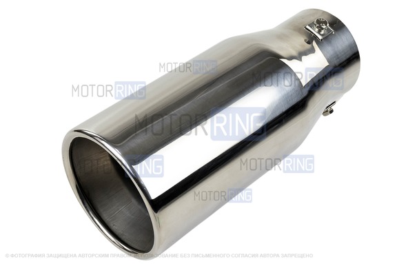 Круглые насадки глушителя Sal-Man HJ-669 d95мм (2шт) из нержавеющей стали