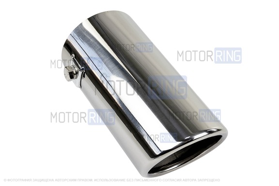 Круглые насадки глушителя Sal-Man HJ-6021 d60мм (2шт) из нержавеющей стали