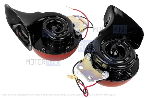 Рупорный сигнал SEM-ALI 150 c проводкой штатного подключения для ВАЗ 2108-21099, 2110-2112, 2113-2115, Лада Калина, Калина 2, Гранта, Гранта FL, Приора, Веста, Веста NG, Нива 4х4, Нива Легенд, Нива Тревел, Шевроле Нива