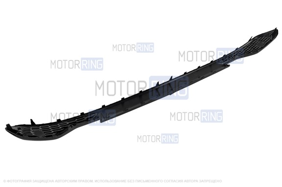Накладка заднего бампера без отверстий под парктроник для Лада Искра, Искра SW