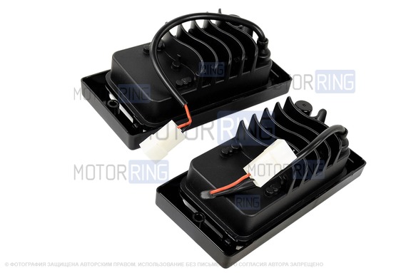 Диодные ПТФ Sal-Man 60W 5800lux 5 полос для ВАЗ 2110-2112, 2113-2115, Шевроле Нива до рестайлинга 2009 года