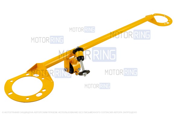 Растяжка передних стоек Форс-Авто регулируемая с доп опорой, диаметр 32 для ВАЗ 2108-21099, 2110-2112 16 кл, инжектор