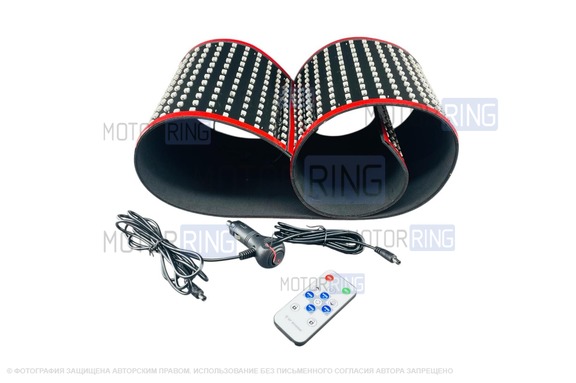 Светодиодная матричная панель (гибкий экран) OPTIPRO Глаза (16.6х120см)