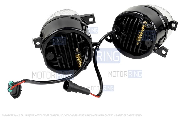 Диодные ПТФ Sal-Man 50W 4600lux для Фольксваген Гольф 5 GTI, Джетта 5 GTI, Амарок, Транспортер T5, Транспортер T6