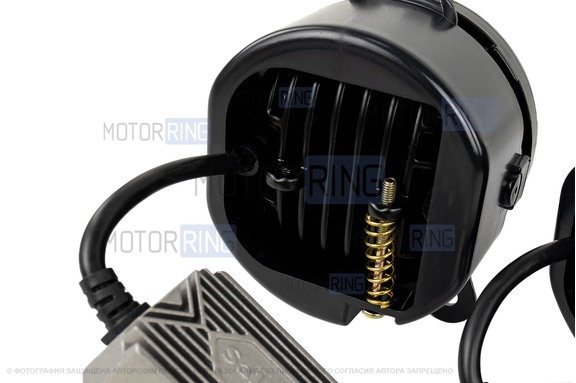 Диодные ПТФ Sal-Man 7 полос (ближний свет 60W и дальний 50W) 5800-5000lux для Лада Приора, Шевроле Нива с 2009 г.в., Лада Нива 2123, ГАЗ Газель
